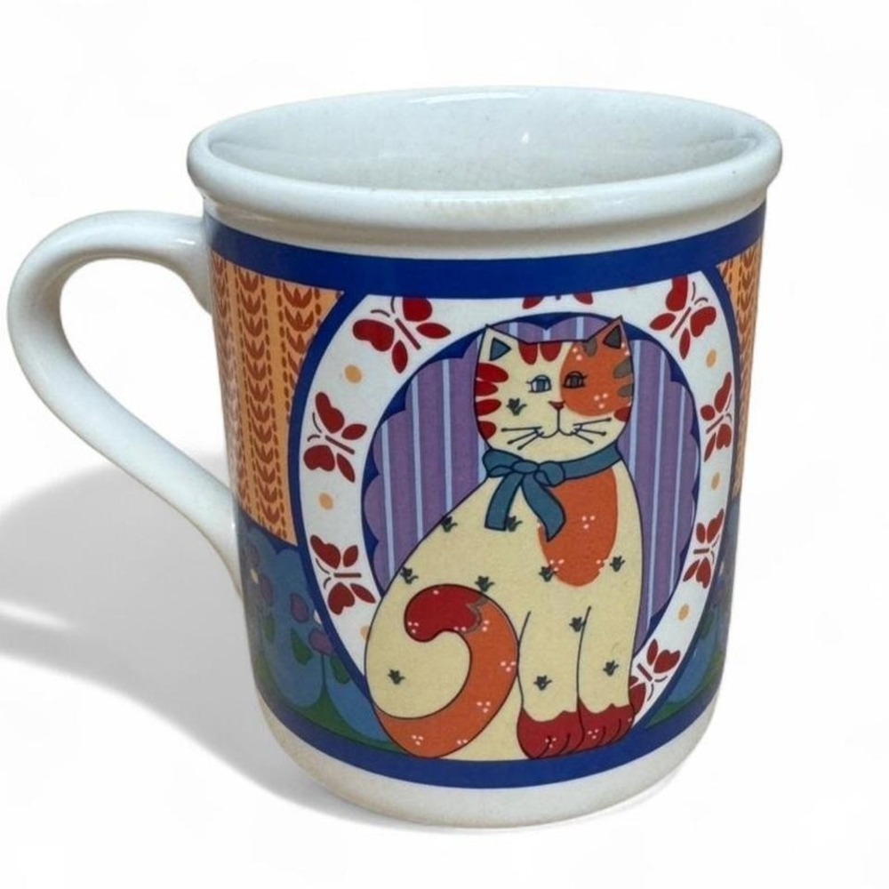 Vintage Calico Cat Mug Vintage 1986 Current Inc. Japan Gift Cat Lady